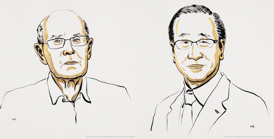 Illustrations of Richard Robson and Susumu Kitagawa - copyright Ill. Niklas Elmehed. © Nobel Prize Outreach