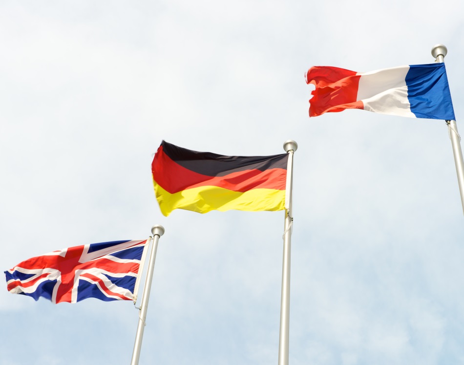 British, French and German Flags ©c8501089