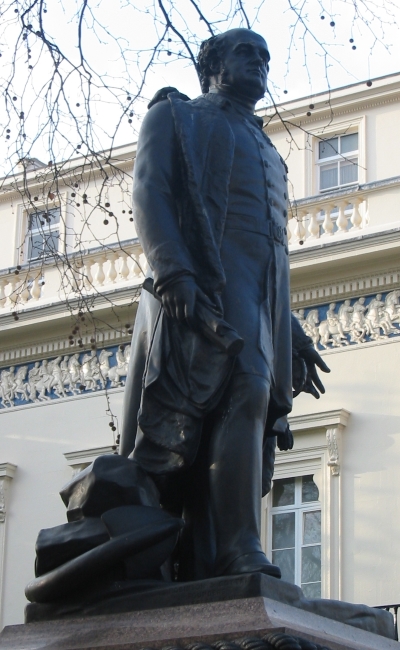 Statue of John Franklin in Waterloo Place