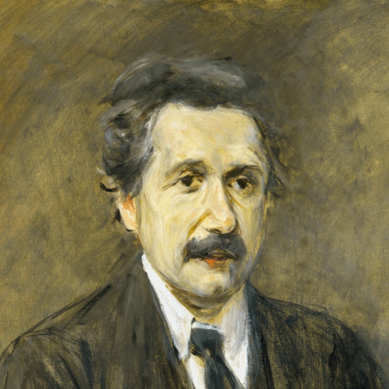 Albert Einstein by Max Liebermann, 1922 (detail)