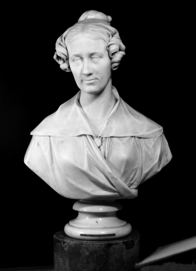 Marble bust of Mary Somerville
