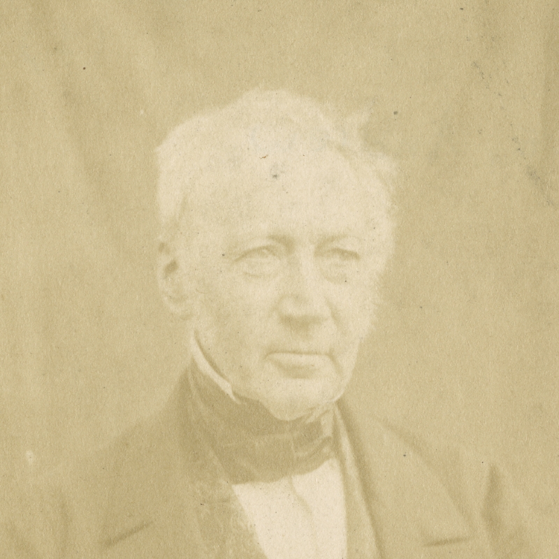 Photographic portrait of Andrew Ure, by Hugh Welch Diamond, 1853 (detail)