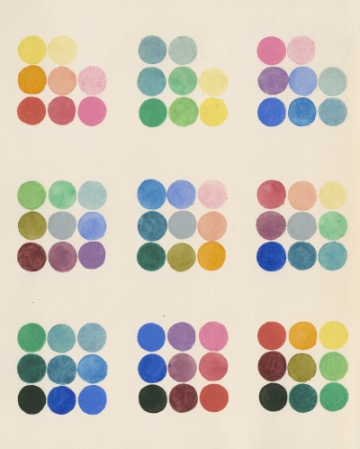 Colour spot chart by William Benson, 1868