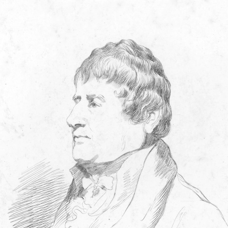 Portrait of Charles Blagden FRS, by Mary Dawson Turner, after Charles Phillips, 1816