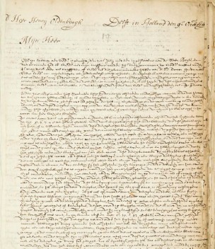 A sample of Leeuwenhoek's original manuscript