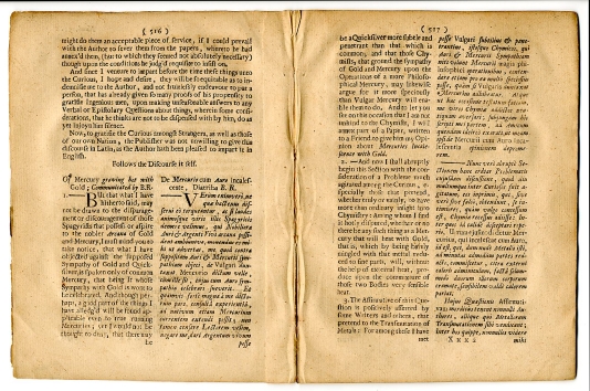 Boyle's alchemical text 