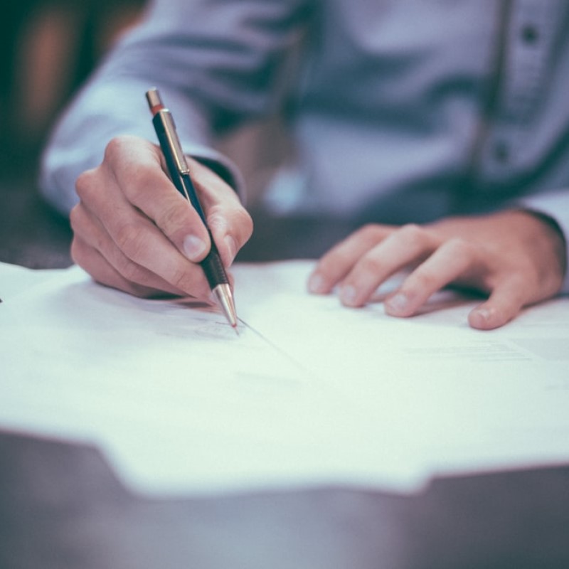 Writing on paper