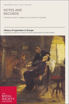 Notes and Records Vol 71. Hypnosis at Schrenck-Notzing’s. Painting by Albert von Keller, c. 1885.