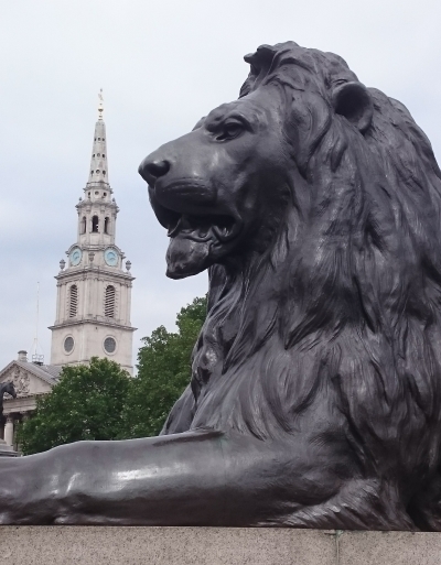 Landseer lion, Trafalgar Square