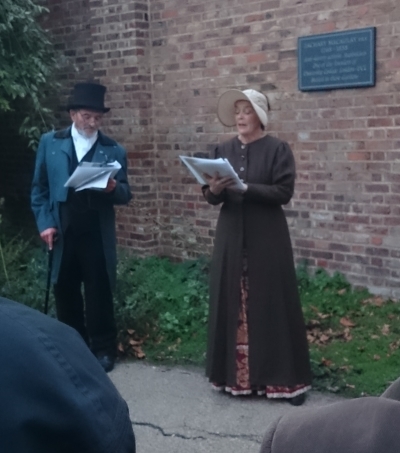 Unveiling of the memorial to Zachary Macaulay FRS in St George’s Gardens, London