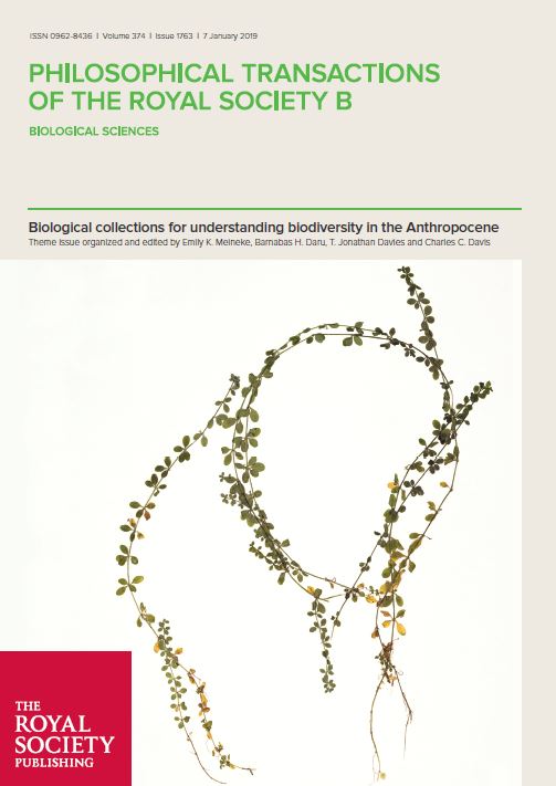 Cover Phil Trans B issue 1763