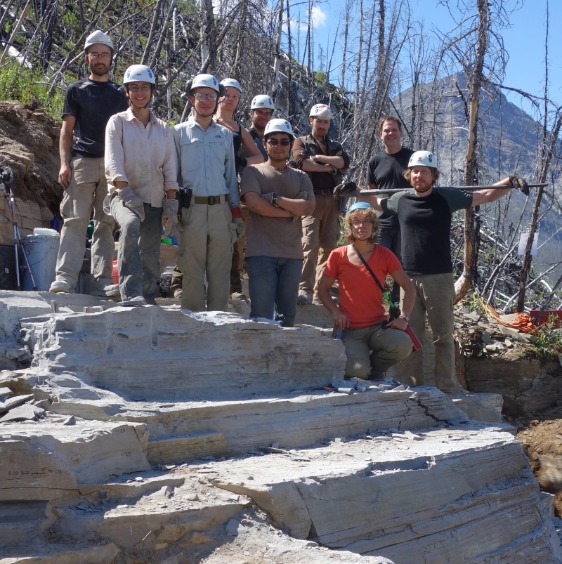 Burgess Shale crew in 2014 at Marble Canyon