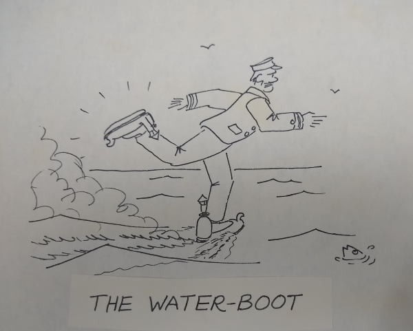 David Jones’s depiction of steam-powered boots for walking on water