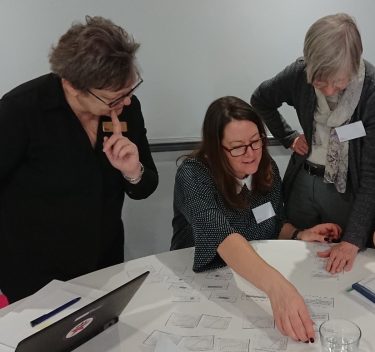 Teachers working on an activity