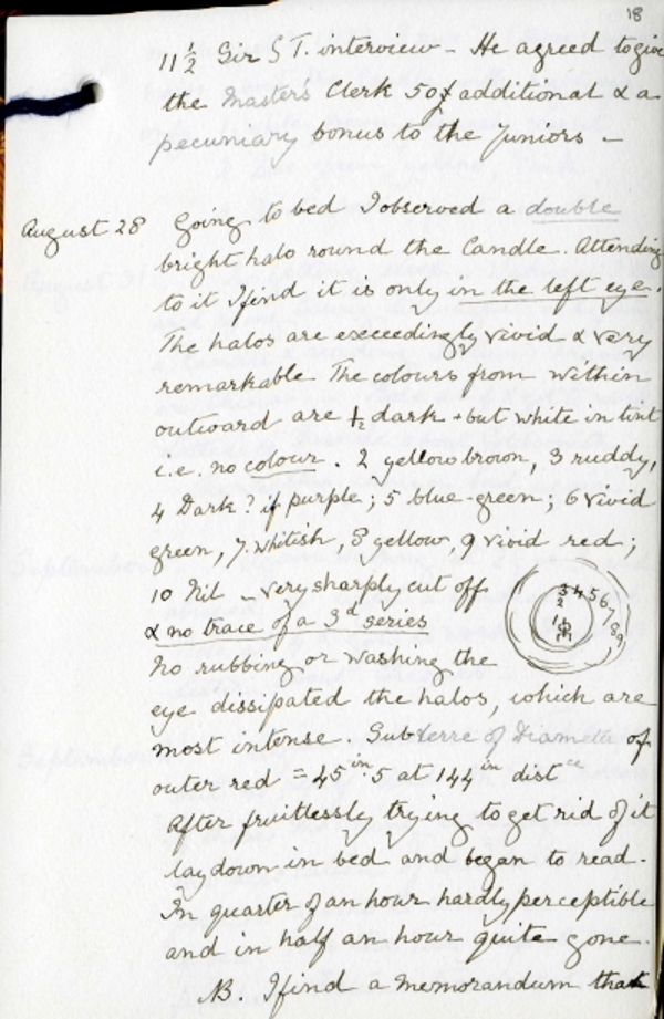An entry from Sir John Herschel’s diary, transcribed by Louisa Gordon
