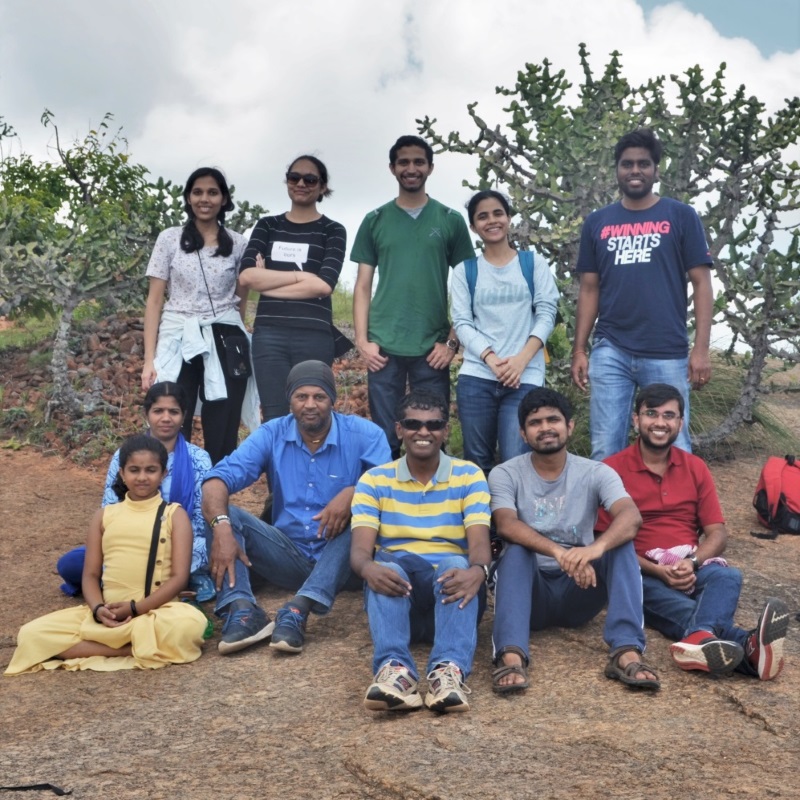 Clement lab during a field trip