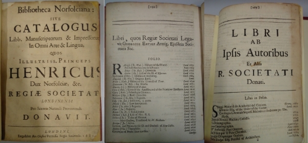 Bibliotheca Norfolciana, 1681