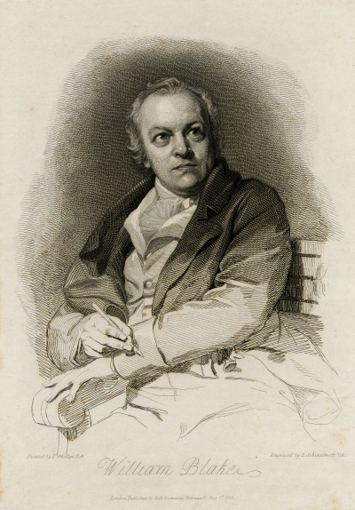Engraving of William Blake by Luigi Schiavonetti, 1801