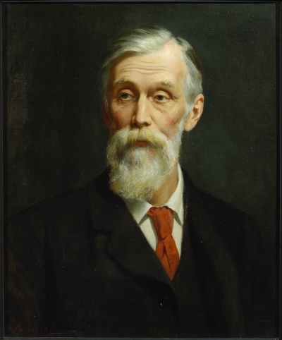Michael Foster, by John Collier, c.1908