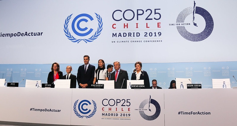 Panel at COP 25. UN Climate Change via Flickr (CC BY-NC-SA 2.0)