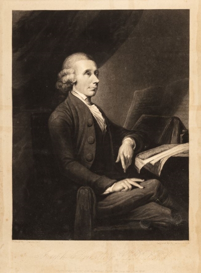 Engraved portrait of Joseph Priestley, from the Priestley Papers