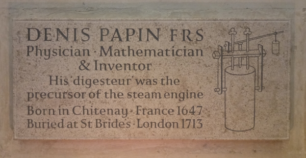 Denis Papin's plaque