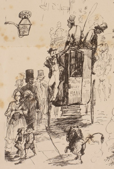 Illustration of Fleet Street by Thomas Huxley FRS, for Soliloquy’ by Edward Forbes FRS