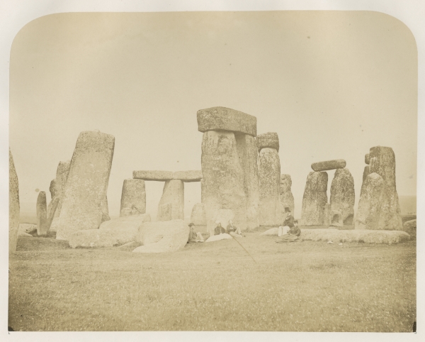 Plate 10 ('View from the South West') from 'Plans and photographs of Stonehenge' by Henry James FRS, 1867