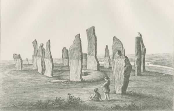 Plate 13 ('Turasachan, Callernish') from 'Plans and photographs of Stonehenge' by Henry James FRS, 1867