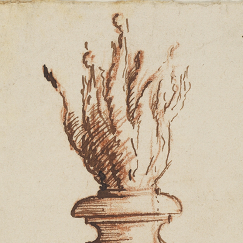Design of an urn by Robert Hooke, 1675 (detail)