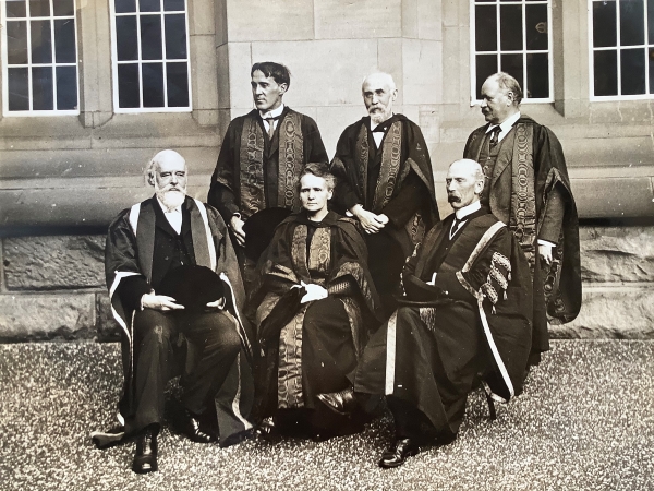 Marie Curie at Birmingham University, 1913