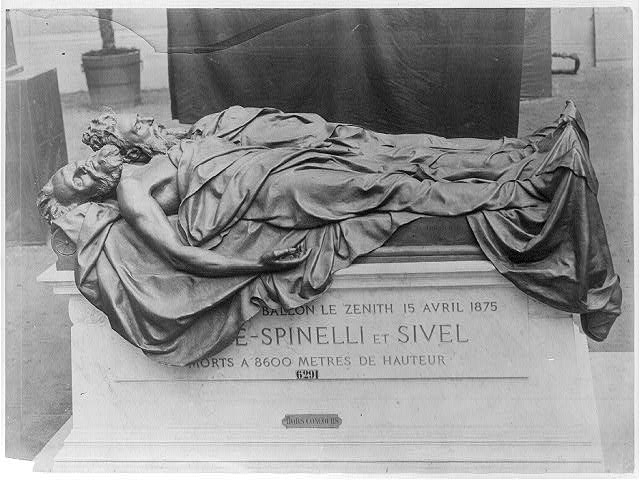 Tomb of Croce-Spinelli and Sivel (French scientists), killed in the crash of the balloon Zenith, 15 Apr. 1875 