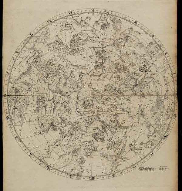 Northern planisphere by John Flamsteed