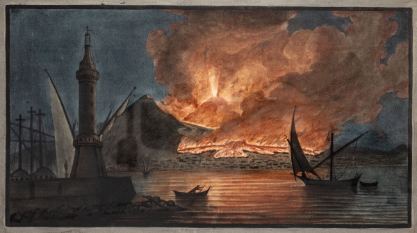 Eruption of Vesuvius in 1767, from William Hamilton’s 'Campi Phlegraei'