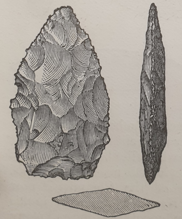 A flint implement found in Kent’s Cavern