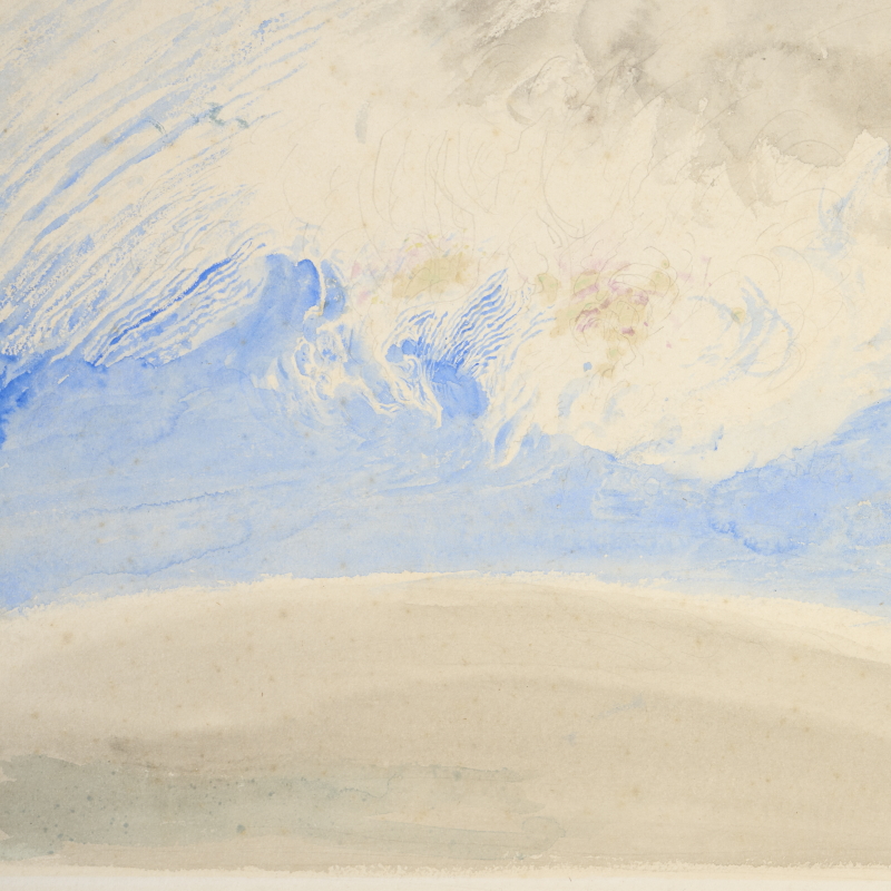 John Ruskin ‘Cloud effect over Coniston Old Man’ (detail) © The Ruskin, Lancaster University