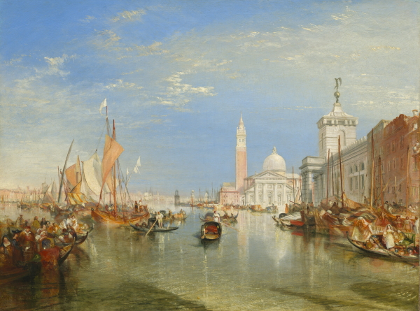 J M W Turner ‘Venice: The Dogana and San Giorgio Maggiore’, 1834 (public domain)