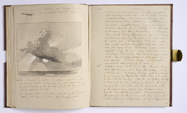 John Ruskin, Diary, 1844. © The Ruskin, Lancaster University