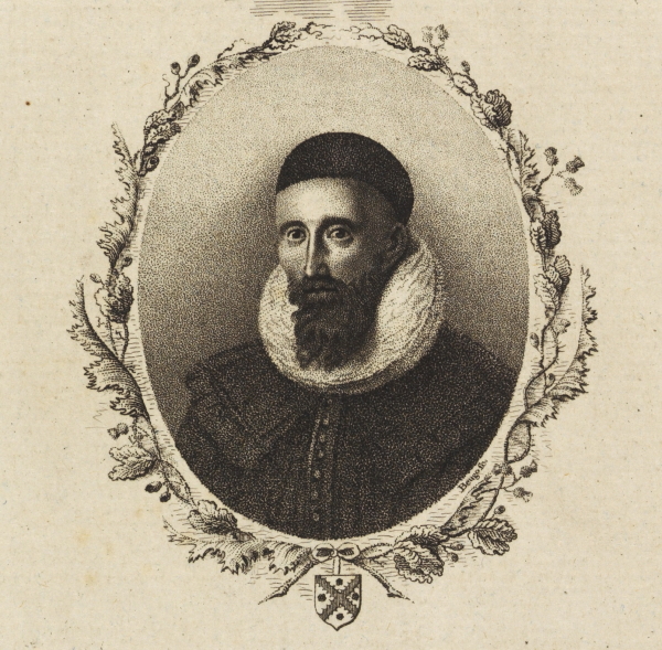Portrait of John Napier from MS/648, Collectanea Newtoniana