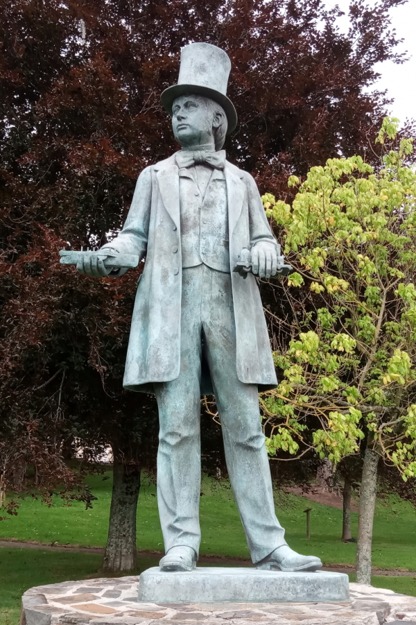 Statue of Isambard Kingdom Brunel FRS in Neyland, Wales