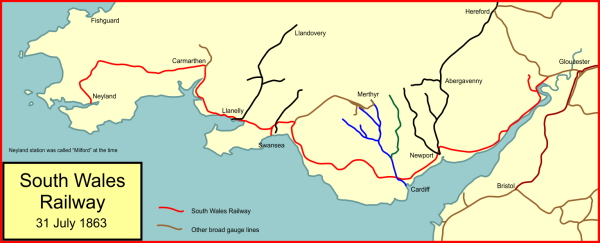 The South Wales Railway in 1863 (creator: Afterbrunel / source: Wikipedia)