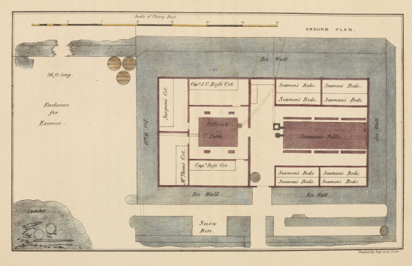 Ground plan of Somerset House, from John Ross's 'Narrative of a second voyage...', 1835
