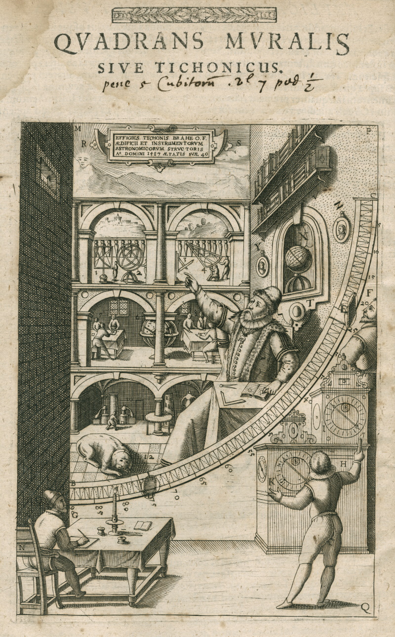 Tycho Brahe's mural quadrant, 1602