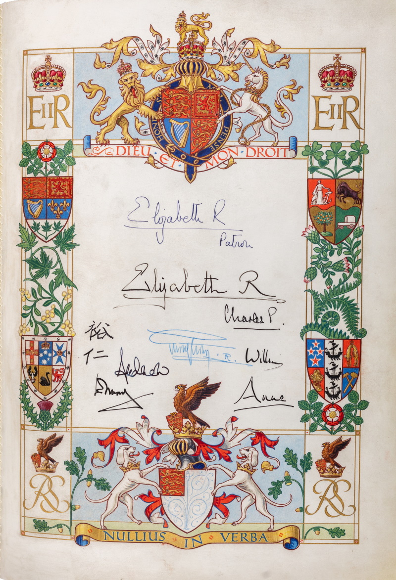 Royal Society Charter Book: the current Royal page