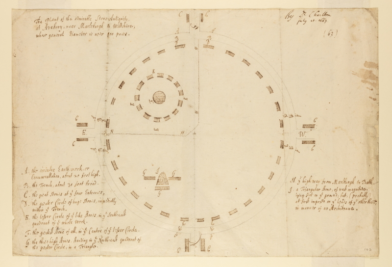 Walter Charleton's plan of Avebury, 1663