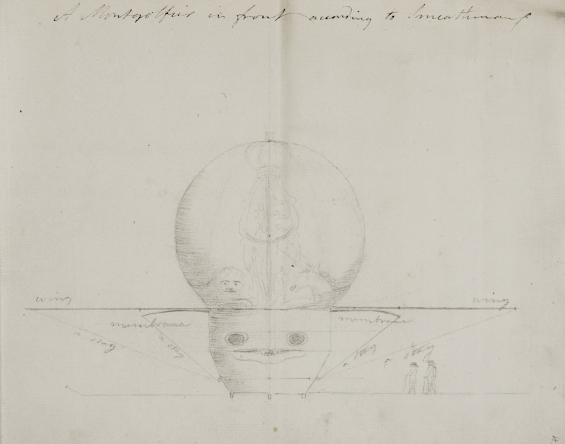 Balloon design by Henry Smeathman, 1784