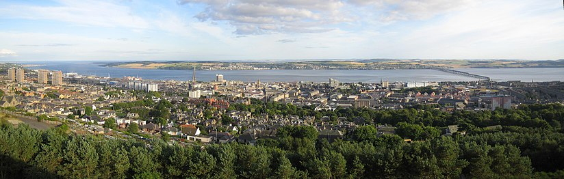 A panoramic view of Dundee, Scotland