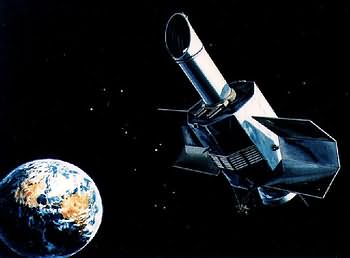 Artist's impression of the International Ultraviolet Explorer. Image from NASA and the Space Telescope Science Institute.