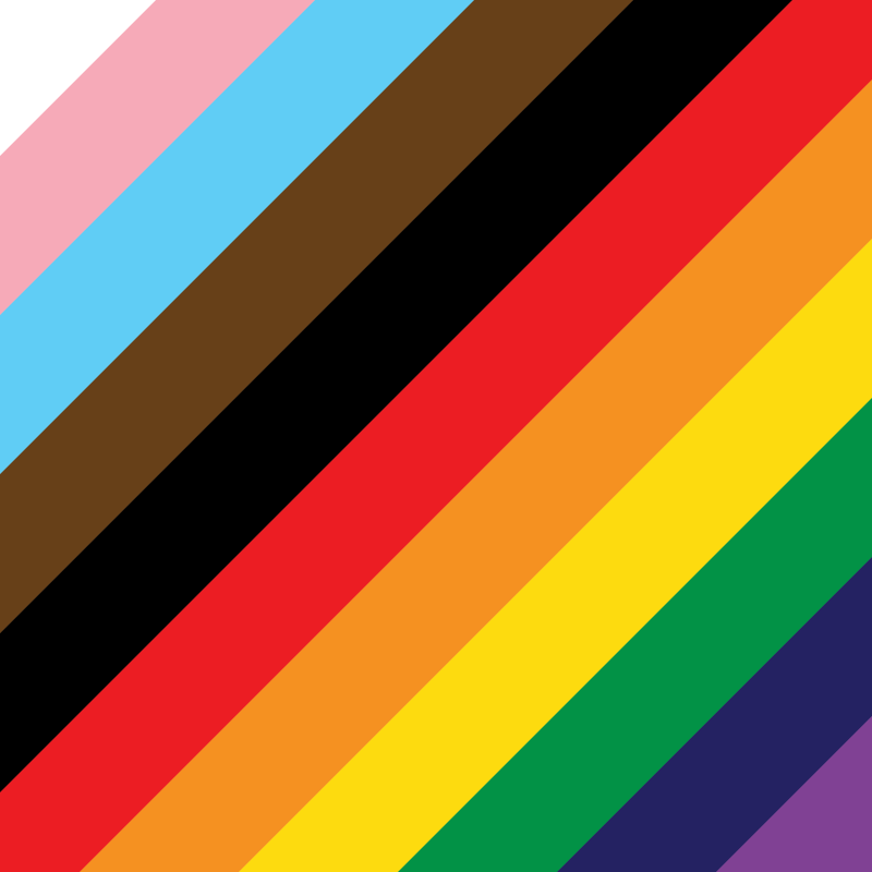 Diagonal Pride flag (rainbow)
