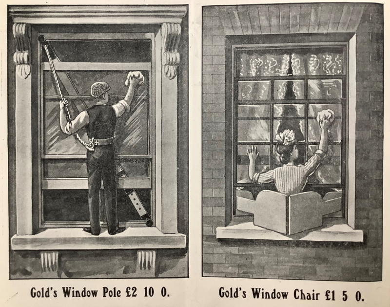 Advert for H. Gold’s window-cleaning safety equipment
